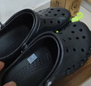 CROCS卡骆驰洞洞鞋贝雅洞洞鞋轻便运动鞋耐磨一脚蹬拖鞋休闲鞋|10126 黑色-001 40 (250mm) 实拍图