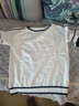 记述T恤女短袖春装夏新款宽松显瘦百搭针织薄款款打底衫时尚气质 293白色 3XL # 实拍图