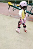 小状元S5平花轮滑鞋儿童专业溜冰鞋全闪【中小学轮滑】生日礼物粉S 实拍图