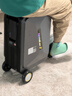 爱尔威（Airwheel）电动行李箱可骑行智能拉杆登机箱可坐可代步20英寸 SX豪华版一黑 实拍图