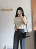 奥康女包牛皮2026新潮菱格链条包轻奢斜挎单肩包生日礼物送妈妈老婆 实拍图