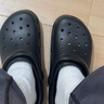 卡骆驰（CROCS）檀健次同款经典洞洞鞋轻便百搭女沙滩鞋包头拖鞋男鞋|10001 黑色-001(含智必星) 45 (290mm) 实拍图