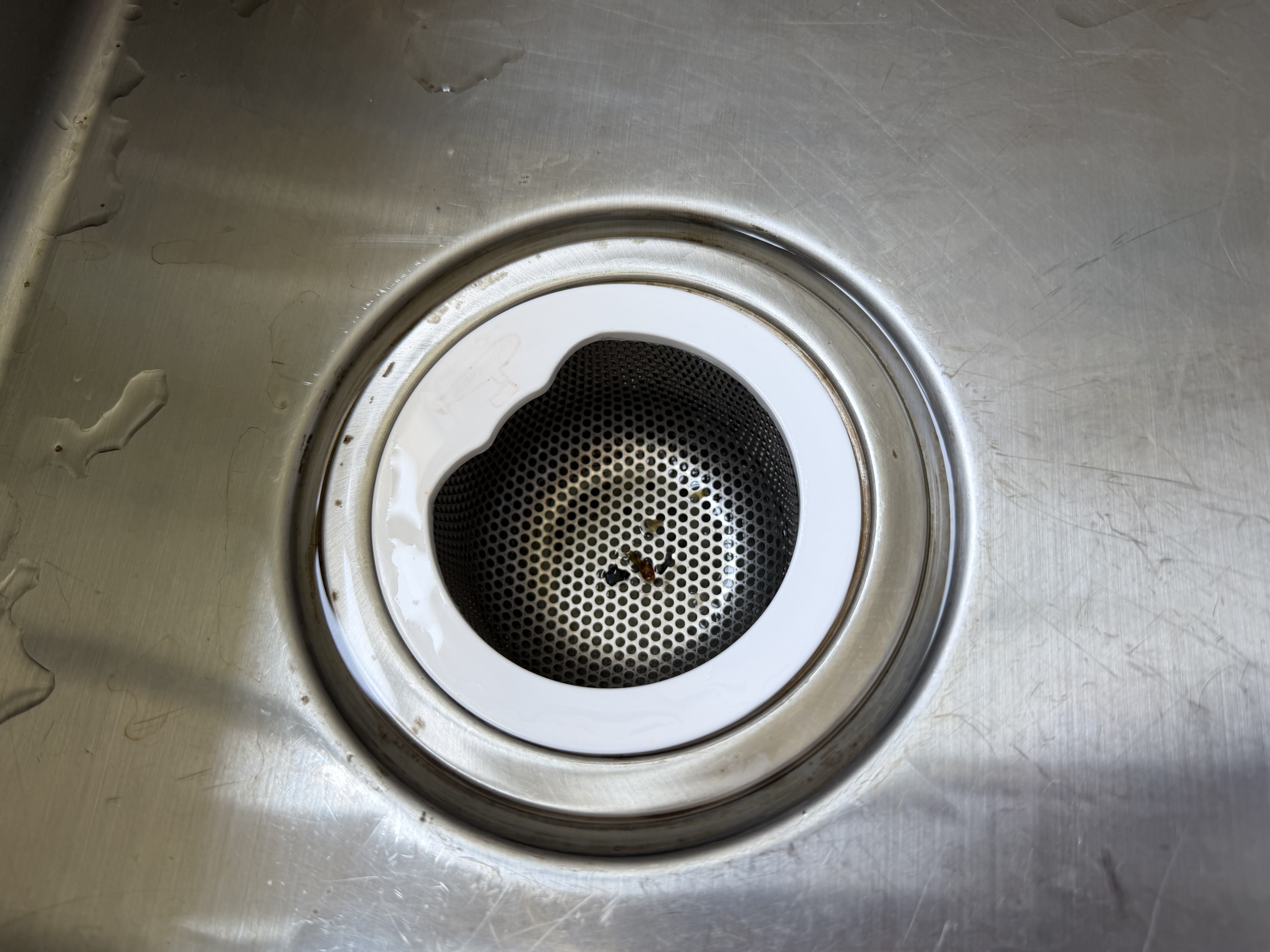 潜水艇（Submarine）厨房水槽提篮过滤网 菜盆防堵神器洗菜盆洗碗池水池去水器过漏网 CST110两个装 适用110mm提篮 实拍图
