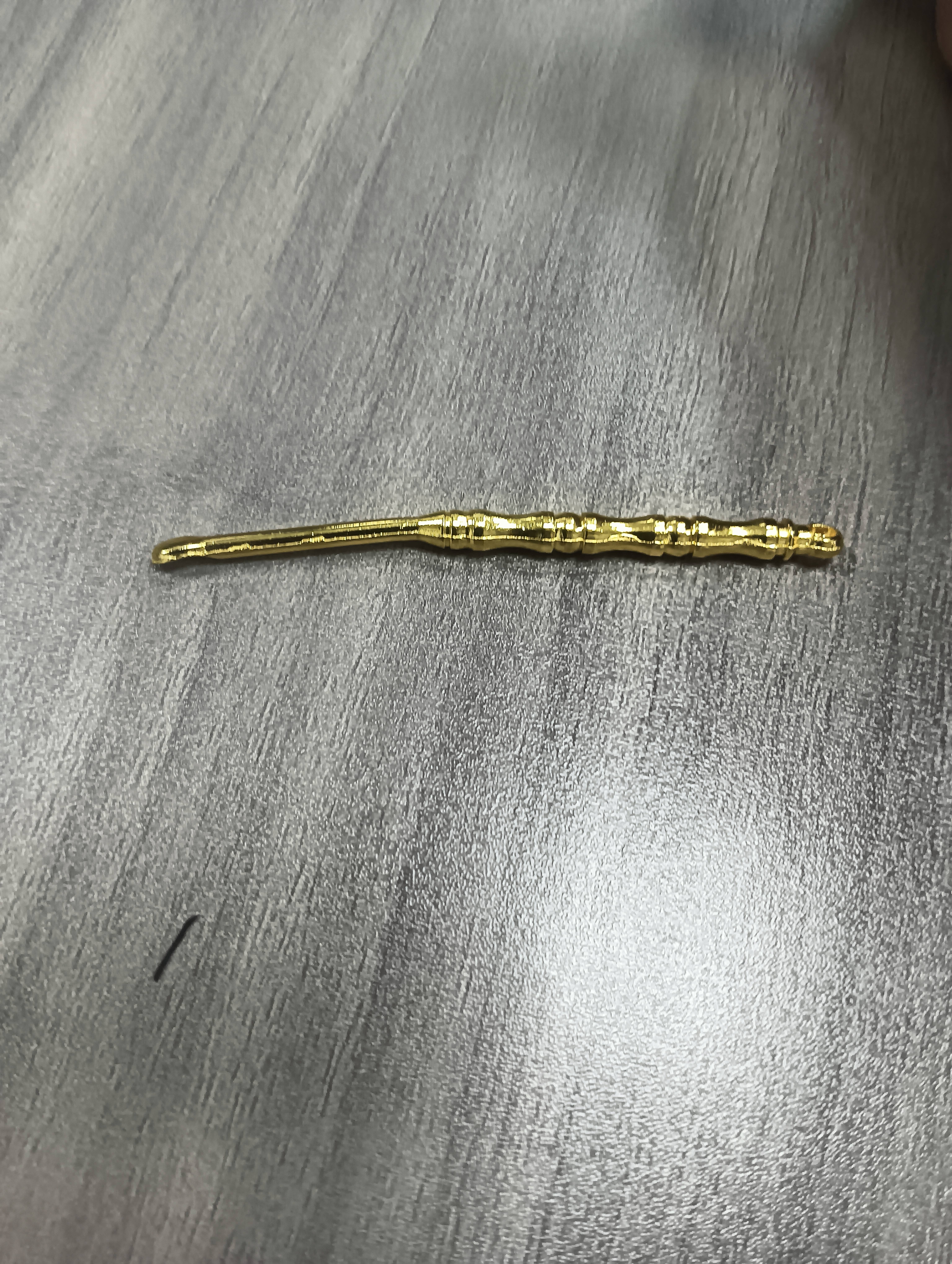 【节节高升】竹节金黄色挖耳勺掏耳勺不伤耳挂件吊坠采耳工具 竹节耳勺-2个 实拍图