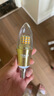 雷士（NVC）螺口灯泡led灯泡超亮尖泡蜡烛泡吊灯壁灯家用照明节能灯 【E14】7瓦暖黄光 LED蜡烛尖泡 实拍图