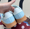 adidas「T头鞋」BARREDA板鞋德训鞋男女阿迪达斯轻运动 薄荷绿/汉玉白/树脂黄   37 实拍图