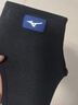 美津浓（MIZUNO）护踝运动男女透气护脚踝扭伤恢复护具篮球护脚腕保暖关节足球崴脚 曜夜黑 基础加压透气 （两只装） L码(踝围21-23cm) 实拍图