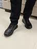 康奈休闲皮鞋新款男士运动鞋舒适休闲鞋牛皮圆头男鞋跑步鞋18245066 黑色 40 实拍图