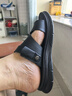 意尔康凉鞋男【送爸爸】真皮软底透气户外休闲沙滩鞋男士凉鞋 黑色43 实拍图