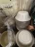 佳茉一次性碗可降解餐具餐盘食品级烧烤露营甘蔗浆纸汤碗商用泡面饭盒 实拍图