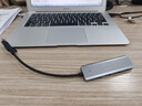 绿联USB3.0分线器扩展坞 集线器HUB拓展坞高速4口 适用笔记本电脑台式机一拖多接口转换器转接头延长线 USB+Type-C二合一 0.15米 实拍图