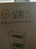 金隆兴婴儿用品小推车置物架多层浴室厨房落地蔬菜零食可移动收纳架 3层 实拍图