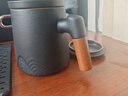 京东京造茶杯便携式黑陶茶泡茶壶茶杯功夫茶具办公杯随身茶壶容量400ml 实拍图