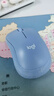 罗技（Logitech）M221 轻音鼠标 无线鼠标 办公鼠标 对称鼠标 带无线微型接收器 雾霭蓝 实拍图