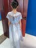 小咔衣浓女童晚礼服生日公主裙高端花童婚礼蓬蓬纱儿童小主持人钢琴演出服 高贵蓝长款+皇冠 160 实拍图
