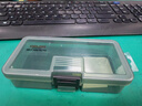 德力西电气（DELIXI ELECTRIC）零件盒收纳盒工具盒螺丝配件物料元件样品塑料分类分隔配件盒  无隔层透明零件收纳盒 实拍图