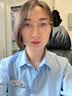 龙伟联合蓝色衬衫女2025夏秋小圆领女士衬衫亲肤免烫抗皱职业装女休闲面试 实拍图