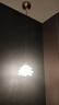 摩灯会 全铜小吊灯 床头卧室北欧创意个性过道简约现代法式房间吊线灯具 玫瑰小吊灯 实拍图