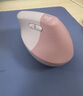 罗技（Logitech）Lift人体工学鼠标 垂直鼠标 小手鼠标 无线蓝牙鼠标 3台设备秒切换 带Logi Bolt接收器 粉色 实拍图