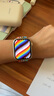 BHO【热销5万+】适用苹果手表表带apple iwatch s10/s11表带s9/se3/2单圈编织表带s8/7尼龙女士男生款 彩虹版色（白色连接器） 44/45/46mmXS码-腕围150-16 实拍图