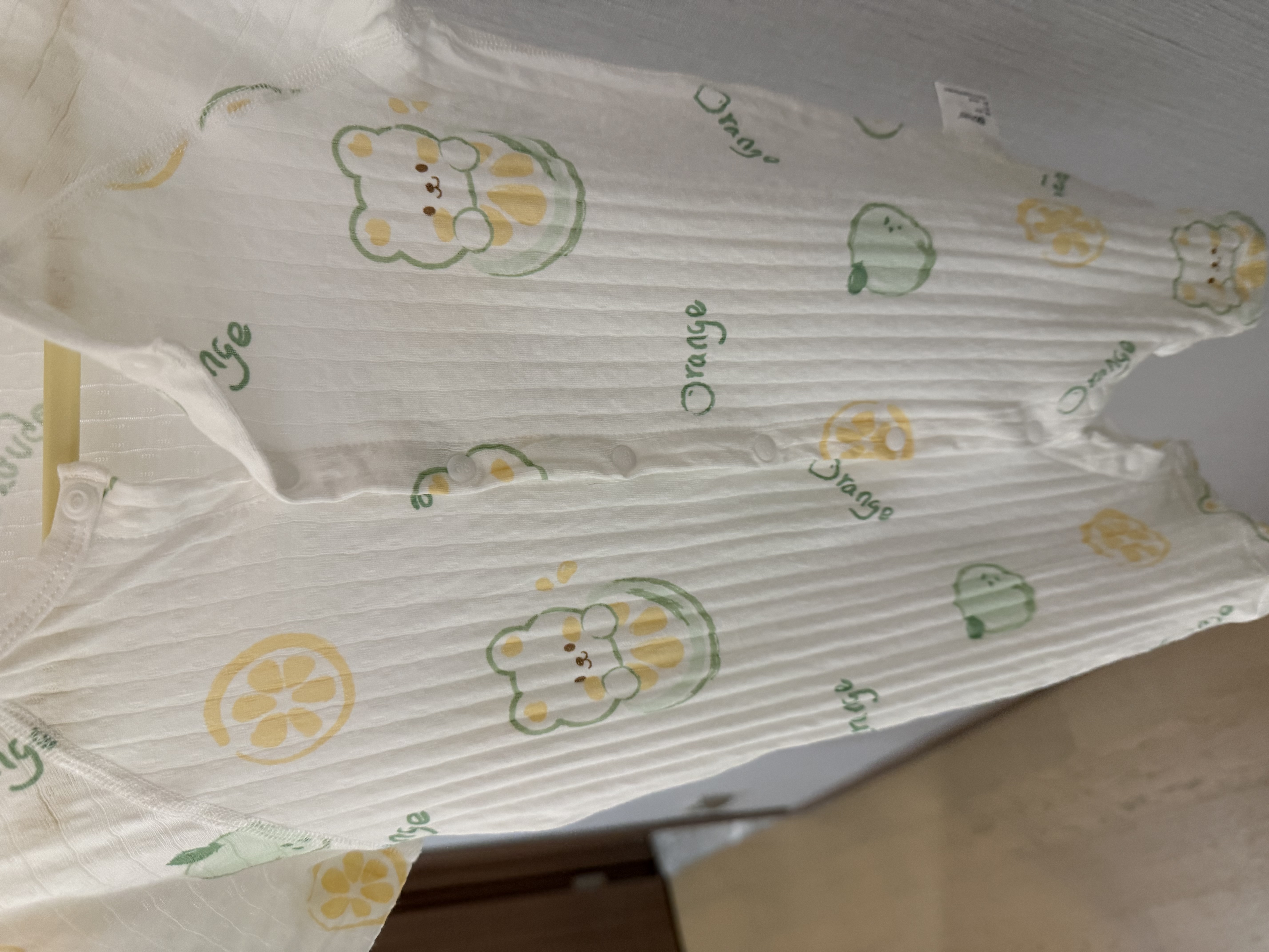 爱贝迪拉婴儿衣服夏季薄款新生婴幼儿睡衣外出男女宝宝空调短袖夏装连体衣 实拍图