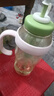【京东物流】水杯冰霸吸管杯高颜值学生茶水分离大容量杯子 肚肚杯1个-浅绿色 实拍图
