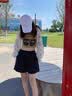 班尼路（Baleno）100%纯棉短裤女2026年夏季新款外出游玩高腰宽松阔腿裤百搭三分裤 实拍图