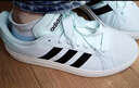 adidas「面包鞋」GRAND COURT BASE 00s休闲低帮板鞋男女阿迪达斯   薄荷绿/黑色/汉玉白   35.5 实拍图
