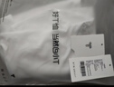 拇指白小T二代三防水光魔术男士短袖T恤夏季男士纯棉经典上衣 皓白男 5XL 实拍图