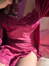 绫天生丝滑绫lingerie「幽雅」性感蕾丝纯欲睡裙轻熟凉感睡衣女修身睡袍夏 Purple紫熏-「雅」蕾丝拼接睡袍 M 「155cm~168cm」 实拍图