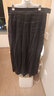 无印良品（MUJI）女式 麻混 弹力 直筒裙 长半身裙女春款裙子半裙 中长裙 女装 黑色 M (160/66A) 实拍图