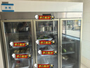 澳柯玛（AUCMA）1320升大三门商用玻璃门厨房冰箱 饭店酒店专用立式不锈钢冷藏蔬菜柜保鲜展示柜铜管制冷VC-1427XJ 实拍图