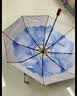 蕉下（beneunder）防紫外线遮阳伞三折双层黑胶晴雨伞防晒伞BM011蓝铃 实拍图
