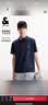 杰克·琼斯（JACK&JONES）26年男装四季打底T恤男士凉感透气多色情侣款短袖t恤水洗不易走形 海军蓝E38 L 180 实拍图