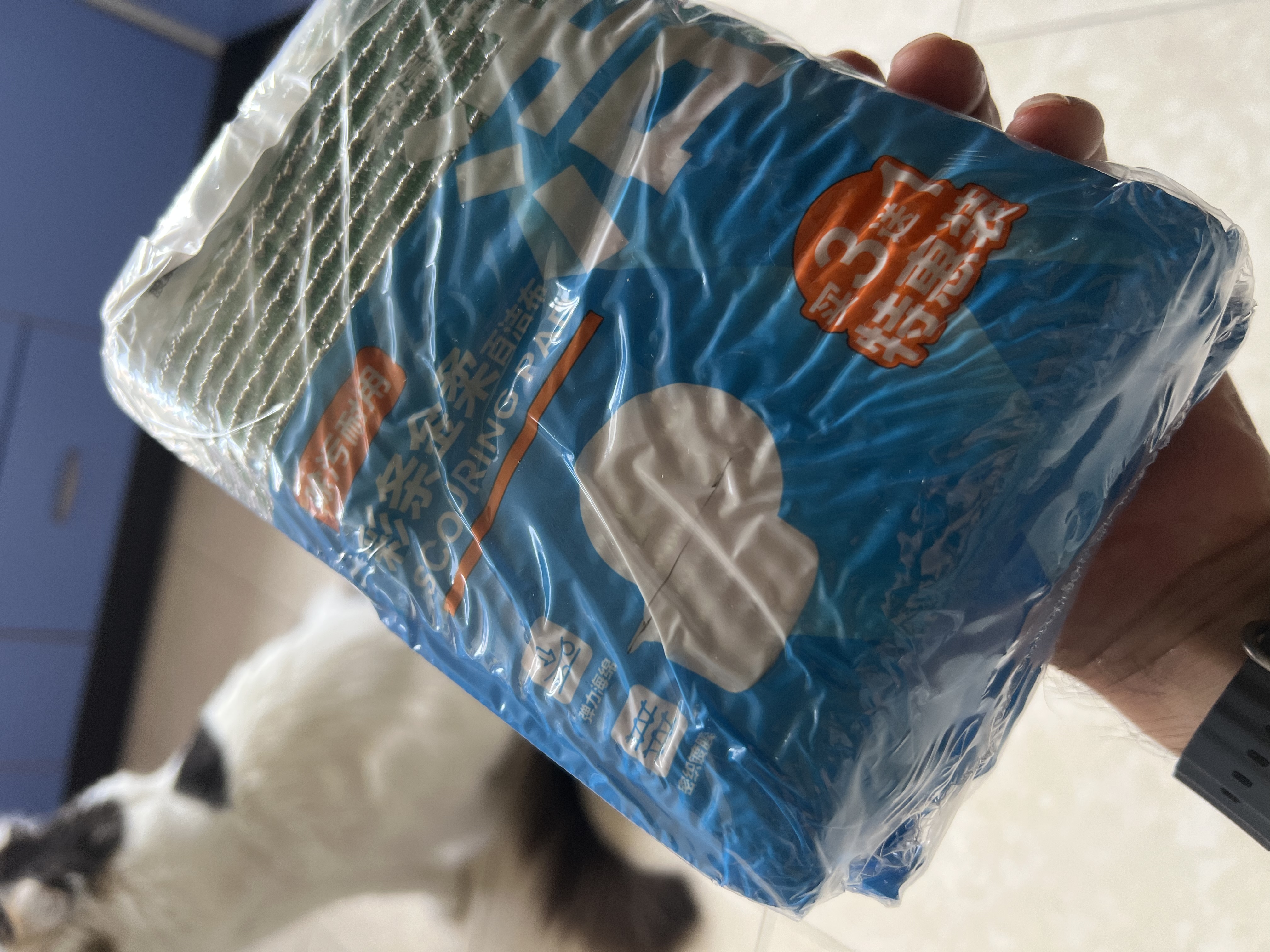 茶花 洗碗布 百洁布13*8.5cm8片装彩条金柔厨房去油污抹布* 实拍图