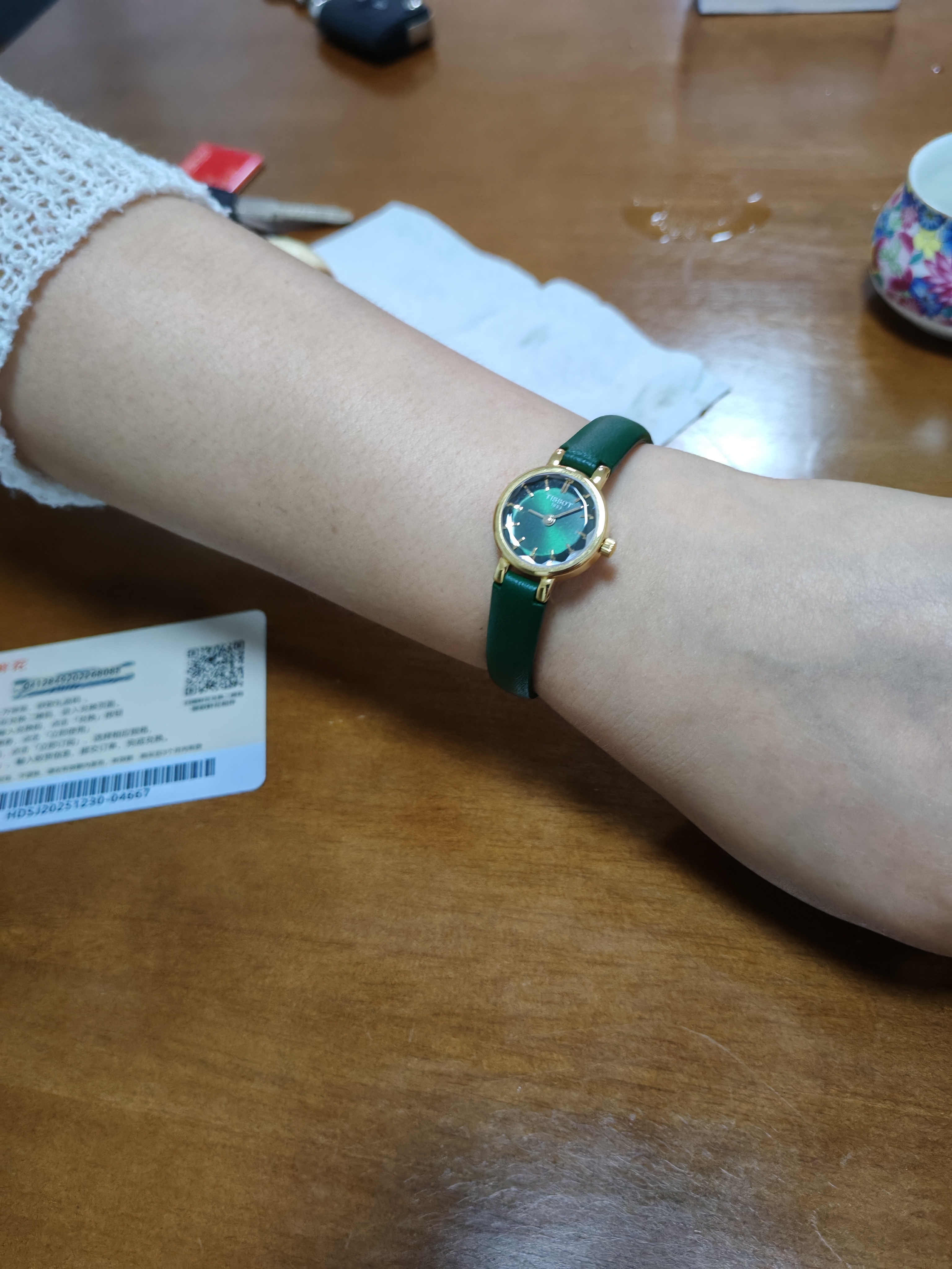 天梭（TISSOT） 手表 小可爱系列女表 瑞士石英女士皮带腕表时尚表生日礼物 实拍图