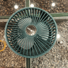 伸缩折叠小风扇家用静音型办公台式USB桌面宿舍大风力无线夏台面落地两用折叠电风扇 宫廷绿【充电款】3档调节-超静音设计 实拍图