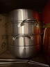 康巴赫蒸锅304不锈钢蒸笼食品级双层汤锅家用蒸煮炖燃气灶电磁炉通用 【加厚304不锈钢】 3层 32cm 实拍图