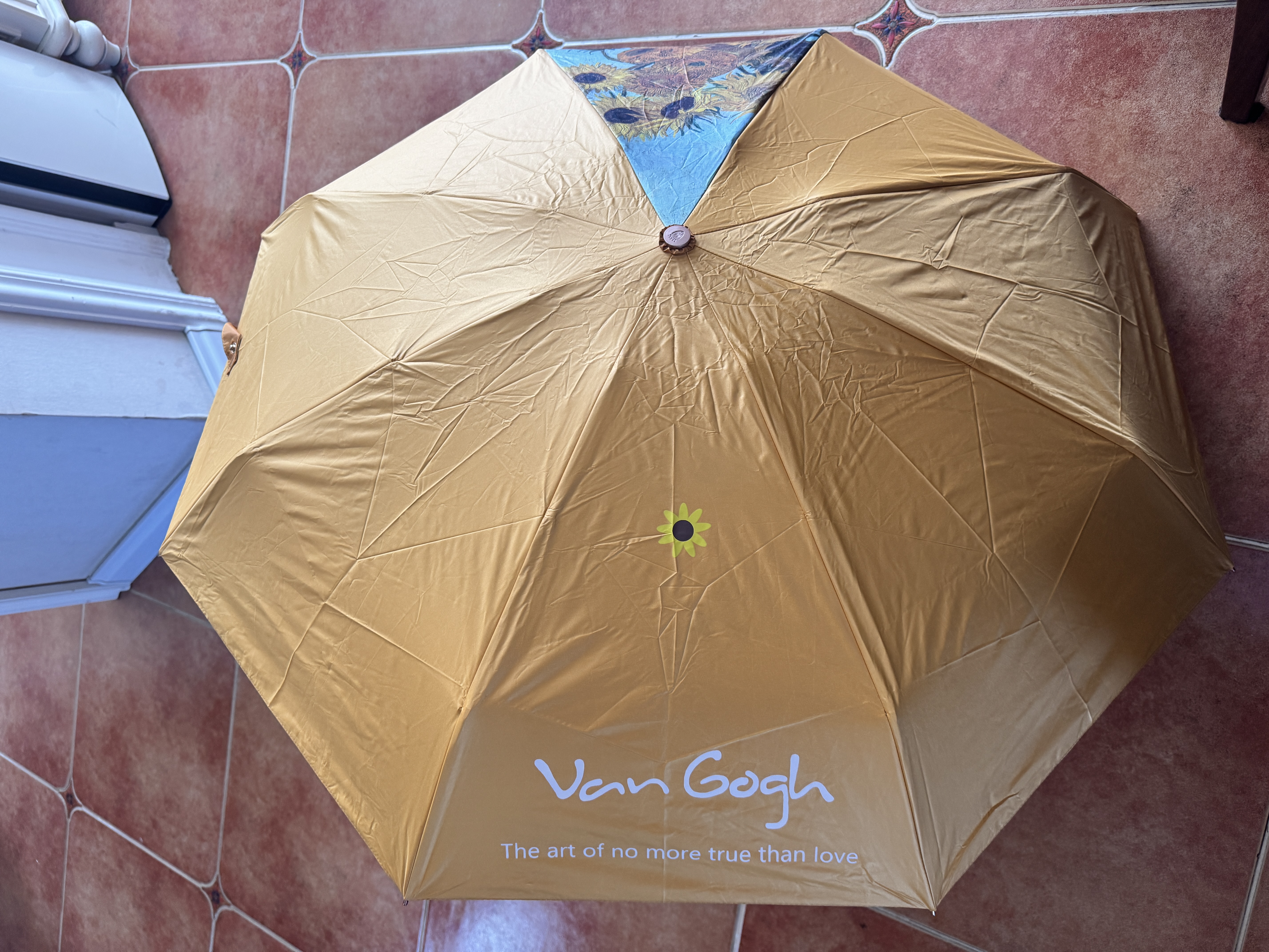 VONLILIENFELD费乐德防紫外五折伞双层晴雨两用太阳伞黑胶防晒UPF50+ 实拍图