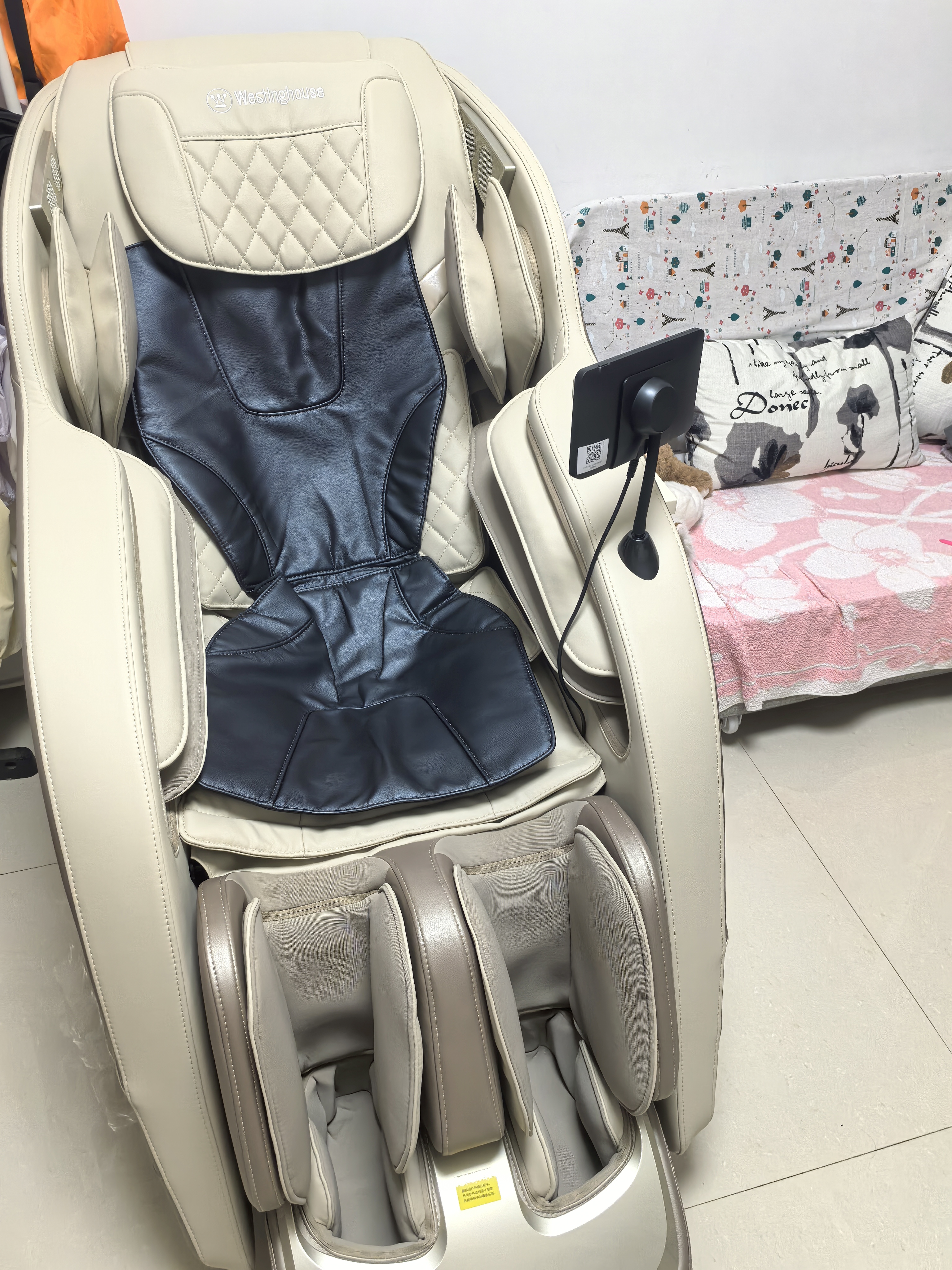 西屋（Westinghouse）S570【CE认证】 家用智能电动按摩椅全身按摩器2026肩颈腰背揉捏全自动太空舱沙发实用生日礼物 基础款【卡其色，全皮款】 实拍图