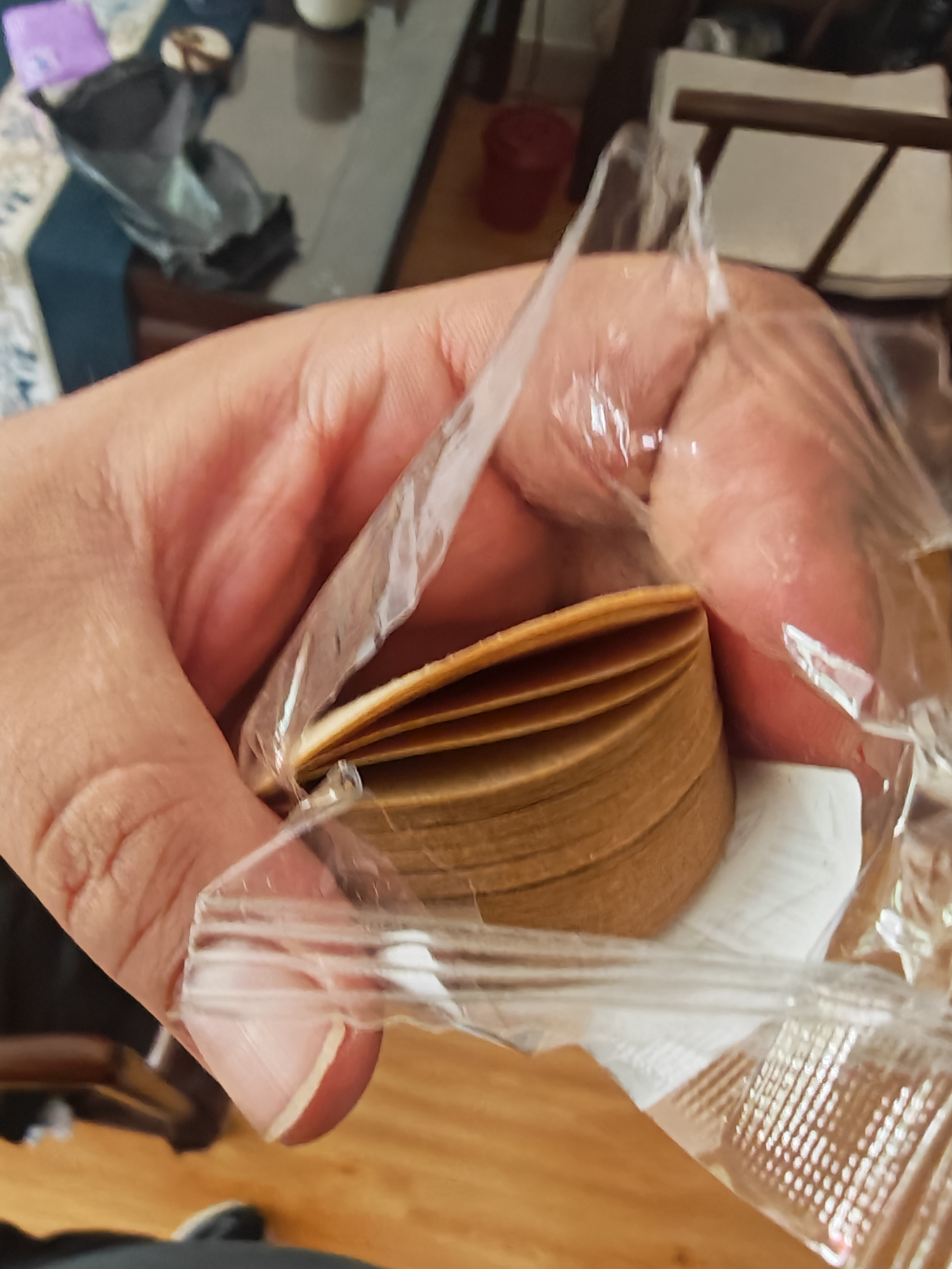 原木咖啡滤纸圆形粉碗意式咖啡机法压壶摩卡壶冰滴壶轻薄过滤萃取 51mm圆形咖啡滤纸【100支装】 实拍图