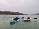 蓝科充气桨板冲浪板浆板电动推进器水上钓鱼板SUP划水板浆板船漂浮板 【超宽多功能板】熔汐蓝（钓鱼拍照样样精通） 实拍图