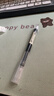得力（deli）(deli)速干直液笔签字笔 0.5mm全针管学生中性笔 办公水笔直液式走珠笔 黑色30支/盒33788 实拍图