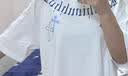依如风纯棉短袖T恤男款夏季半袖上衣服潮牌美式风重磅十字架印花高街潮 白色 （重磅精梳棉） XL （120-140斤收藏加购优先发货） 实拍图