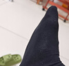 海澜之家袜子男女中筒纯棉100%棉抗菌消臭抗起球纯色运动休闲中长袜5双装 实拍图