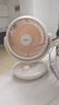 美的（Midea）【小型风扇】轻音台式桌面空气循环扇家用柔风电风扇宿舍办公迷你台扇落地扇空调伴侣 GAF18AD 实拍图