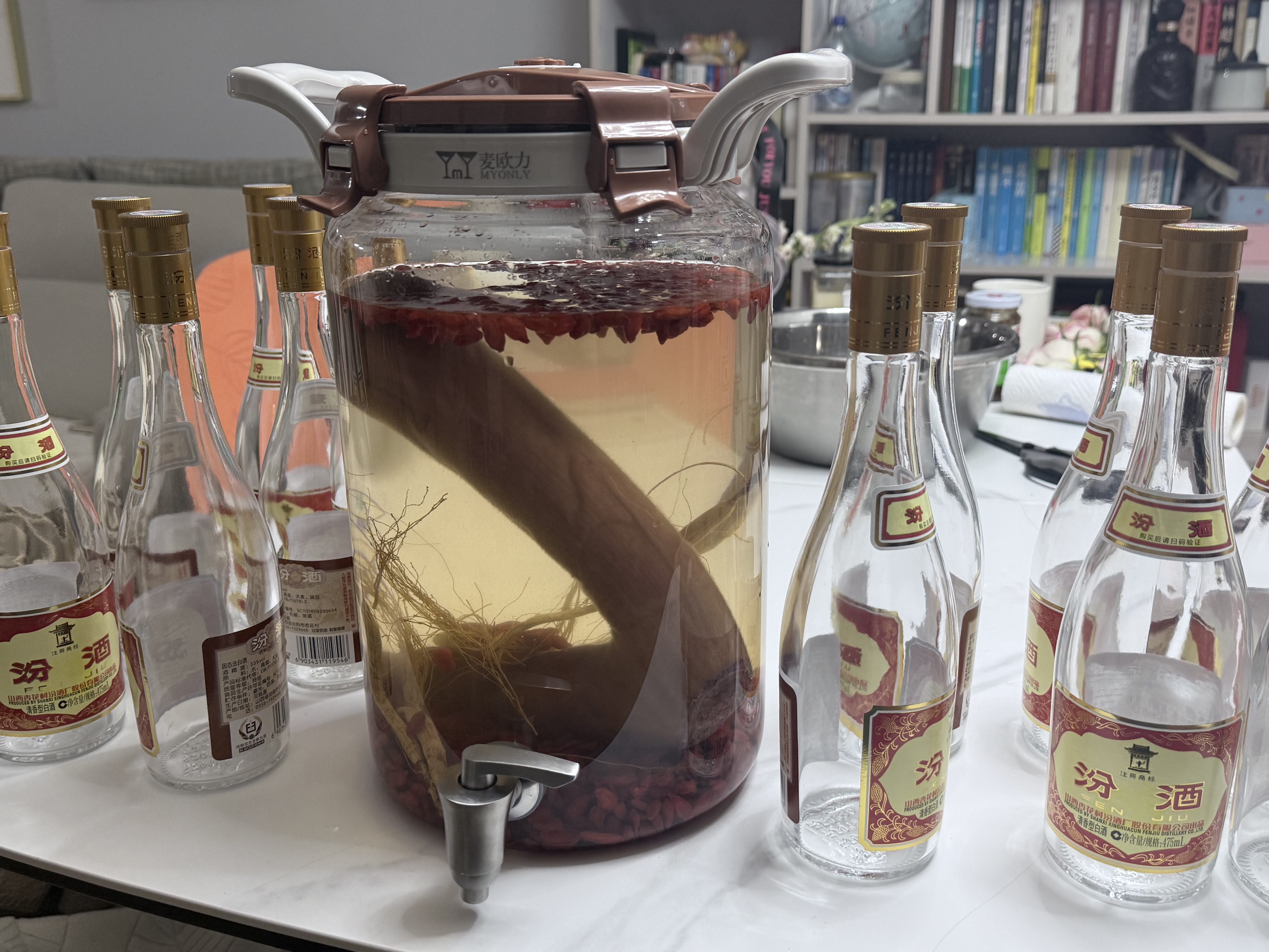 麦欧力（MYONLY）泡酒容器高档泡酒专用玻璃瓶装酒缸存酒坛子密封酒桶储药酒罐空瓶 泡酒瓶专用龙头套0.001L 实拍图