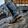 胜丽 雨鞋高筒防水鞋户外雨天耐磨胶鞋不易滑雨靴黑色39码 1双 实拍图
