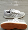 adidas「面包鞋」GRAND COURT BASE 00s休闲低帮板鞋男女阿迪达斯 浅灰/白色/树脂黄   37 实拍图
