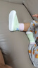 贝比婴儿凉鞋宝宝学步鞋鞋子1-3岁小孩软底儿童防滑夏季鞋袜地板鞋 M19708 浅荷绿（舒适透气） 14.5 cm内长-推荐脚长13.5-14cm 实拍图